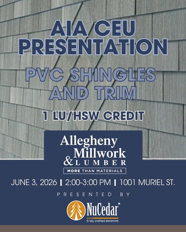 June 3 - AIA CEU PVC Shingles and Trim - NuCedar